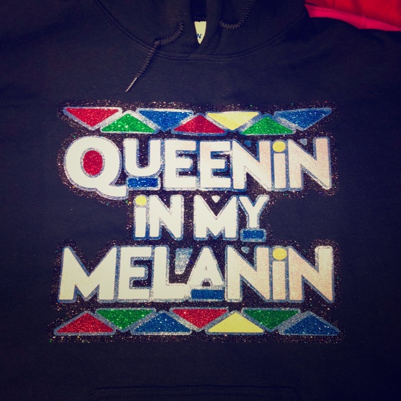 Glitter Queenin in my Melanin crew neck sweatshirt - Picture 1 of 1